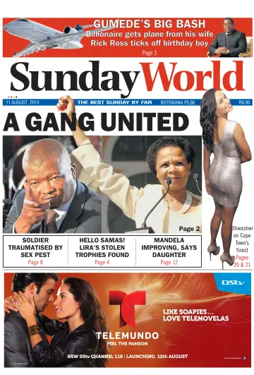 Sunday World (South Africa) - 11 Aug 2013