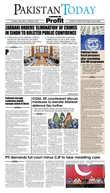 Pakistan Today (Lahore) - 2 May 2024