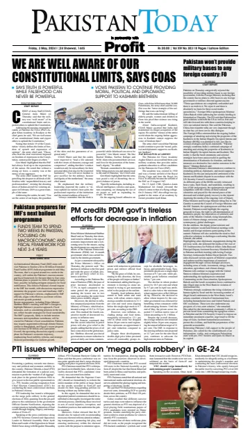 Pakistan Today (Lahore) - 3 May 2024