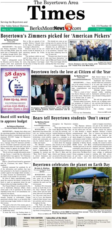 The Boyertown Area Times - 3 May 2012