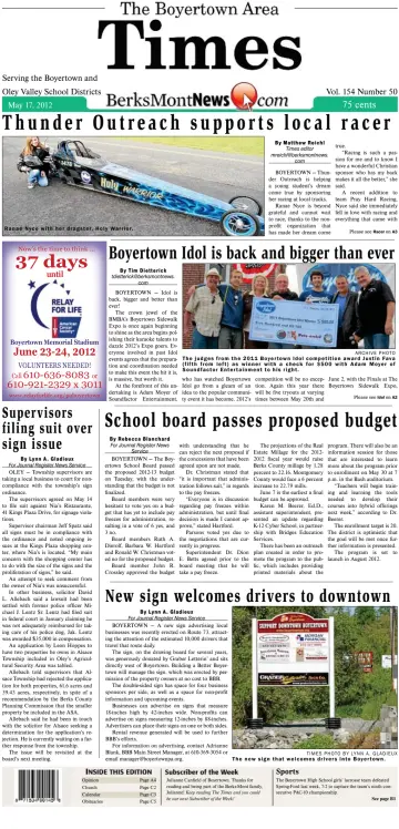 The Boyertown Area Times - 17 May 2012