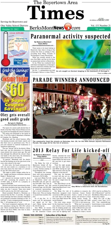 The Boyertown Area Times - 25 Oct 2012