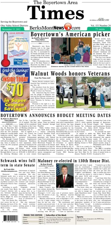 The Boyertown Area Times - 15 Nov 2012