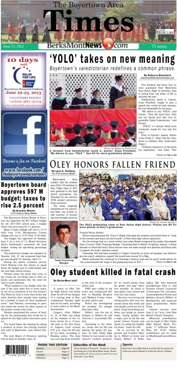 The Boyertown Area Times - 13 Jun 2013