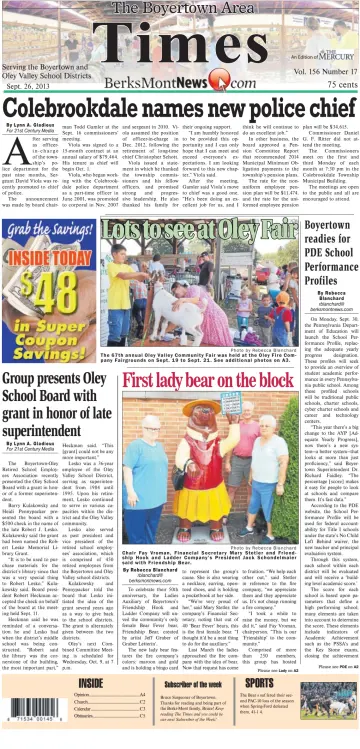 The Boyertown Area Times - 26 Sep 2013