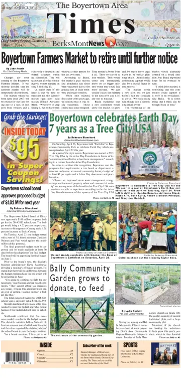 The Boyertown Area Times - 1 May 2014