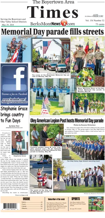 The Boyertown Area Times - 29 May 2014
