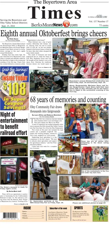 The Boyertown Area Times - 25 Sep 2014