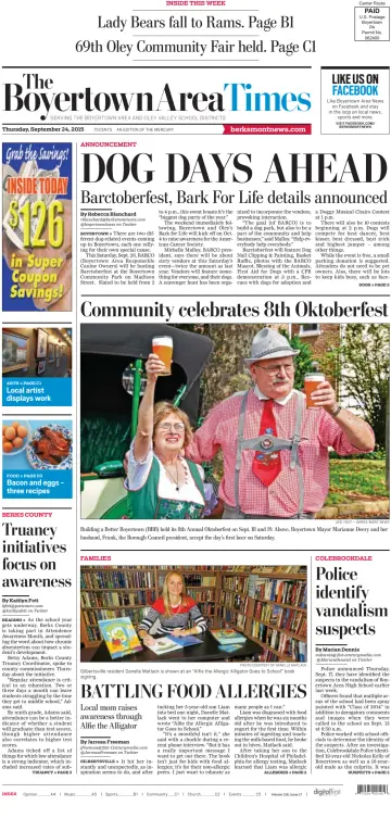 The Boyertown Area Times - 24 Sep 2015