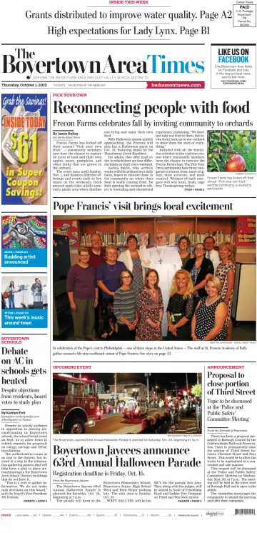 The Boyertown Area Times - 1 Oct 2015