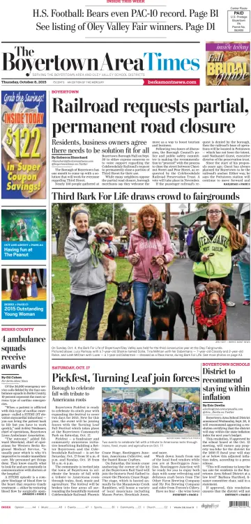 The Boyertown Area Times - 8 Oct 2015