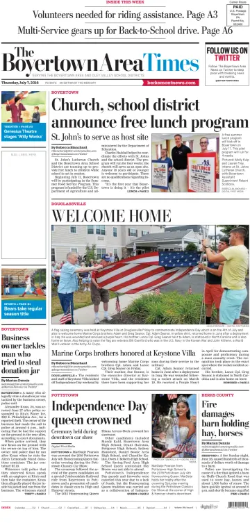The Boyertown Area Times - 7 Jul 2016