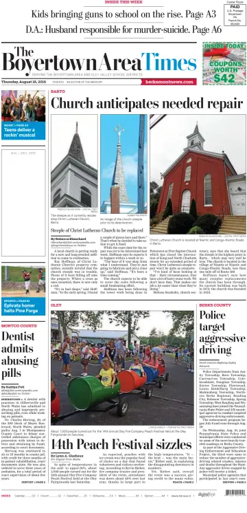 The Boyertown Area Times - 18 Aug 2016