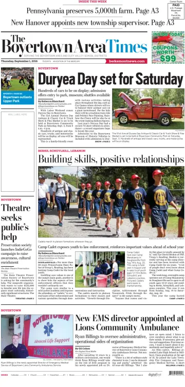 The Boyertown Area Times - 1 Sep 2016