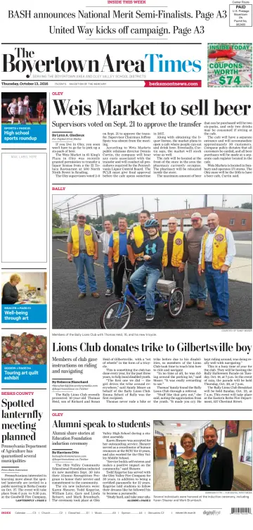 The Boyertown Area Times - 13 Oct 2016