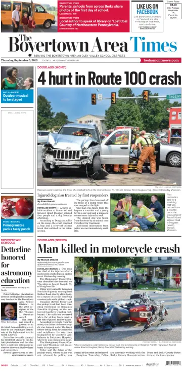The Boyertown Area Times - 6 Sep 2018