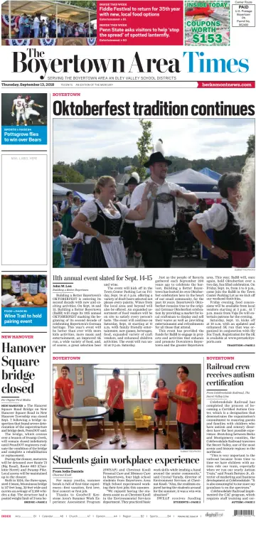The Boyertown Area Times - 13 Sep 2018