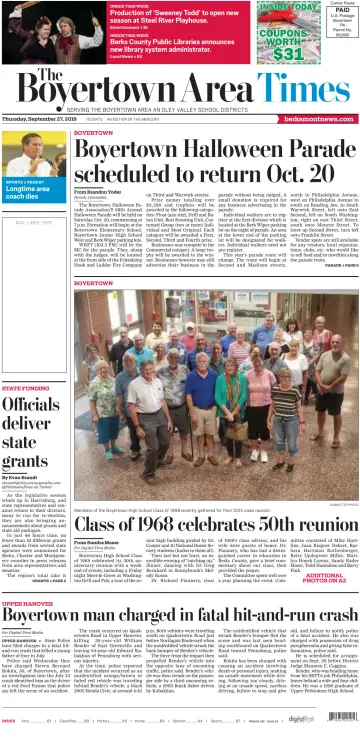 The Boyertown Area Times - 27 Sep 2018