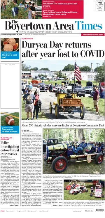 The Boyertown Area Times - 16 Sep 2021