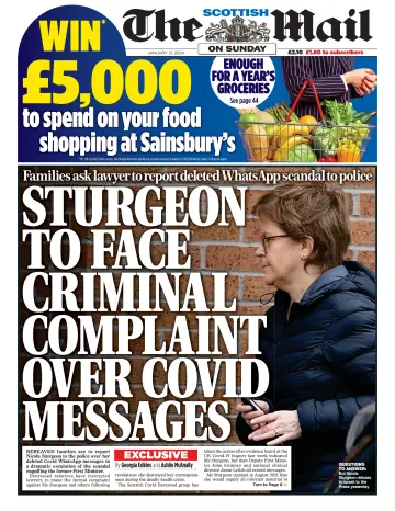 The Scottish Mail on Sunday - 21 Ean 2024