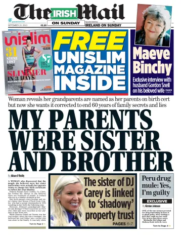 The Irish Mail on Sunday - 15 Sep 2013