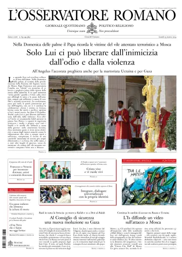 L’Osservatore Romano (Italian) - 25 Mar 2024