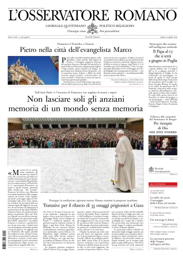 L’Osservatore Romano (Italian) - 27 Apr. 2024