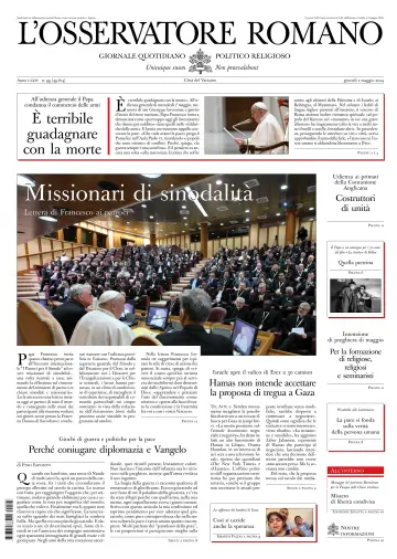 L’Osservatore Romano (Italian) - 02 mayo 2024