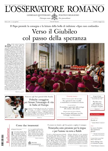 L’Osservatore Romano (Italian) - 10 May 2024