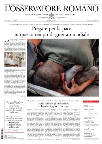 L’Osservatore Romano (Italian) - 22 mai 2024