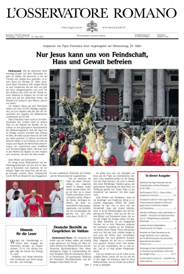 L’Osservatore Romano (Germany) - 29 мар. 2024