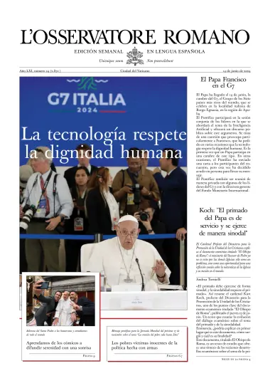 L’Osservatore Romano (Spain) - 14 jun. 2024
