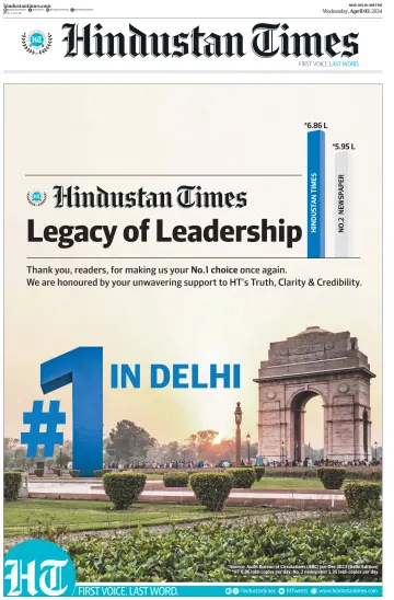 Hindustan Times (Delhi) - 3 Apr 2024
