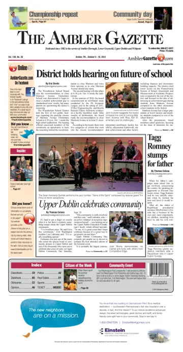 The Ambler Gazette - 4 Oct 2012
