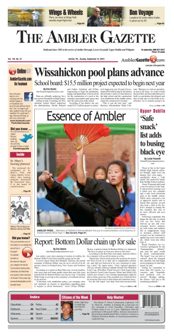The Ambler Gazette - 14 Sep 2014