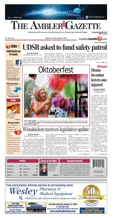 The Ambler Gazette - 12 Oct 2014