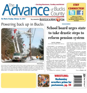 The Advance of Bucks County - 16 Feb 2014