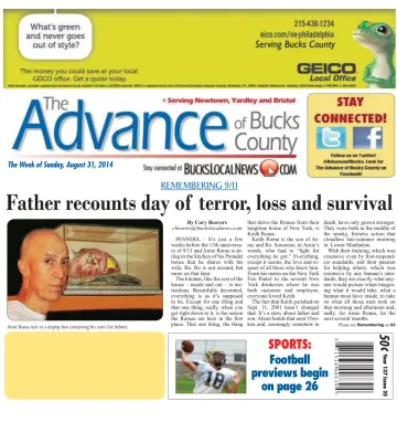 The Advance of Bucks County - 31 Aug 2014