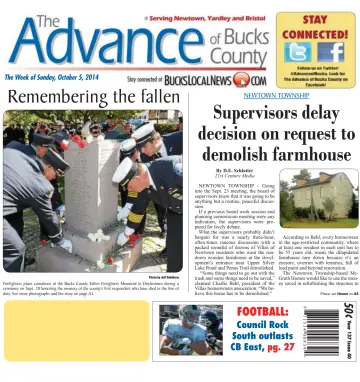 The Advance of Bucks County - 5 Oct 2014