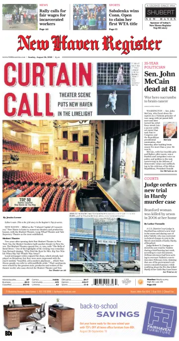 New Haven Register (Sunday) (New Haven, CT) - 26 Aug 2018