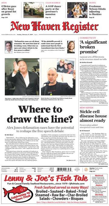 New Haven Register (Sunday) (New Haven, CT) - 17 Feb 2019