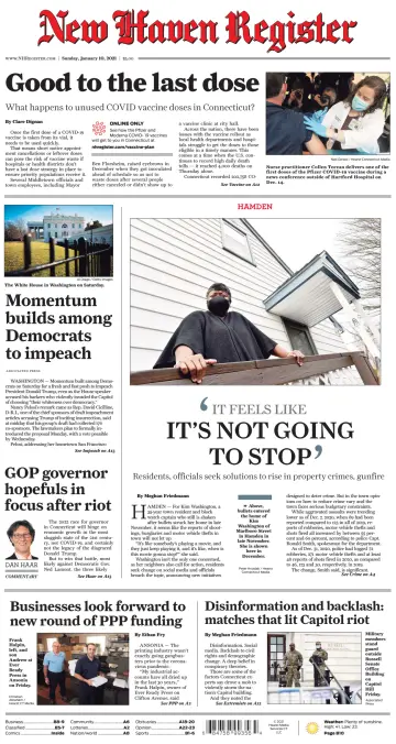 New Haven Register (Sunday) (New Haven, CT) - 10 Jan 2021