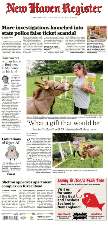 New Haven Register (Sunday) (New Haven, CT) - 30 Jul 2023