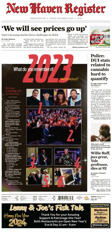 New Haven Register (Sunday) (New Haven, CT) - 31 déc. 2023