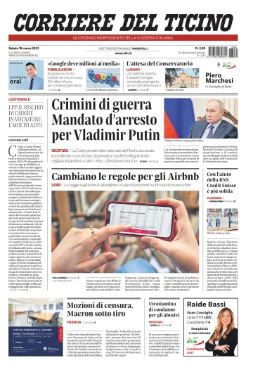 Corriere del Ticino - 18 Mar 2023