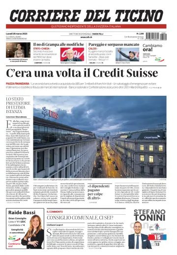 Corriere del Ticino - 20 Mar 2023