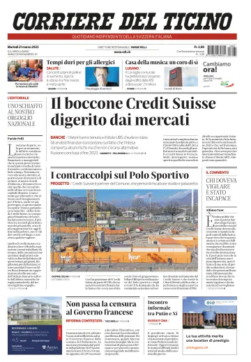 Corriere del Ticino - 21 Mar 2023