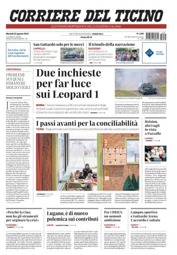 Corriere del Ticino - 22 Aug 2023