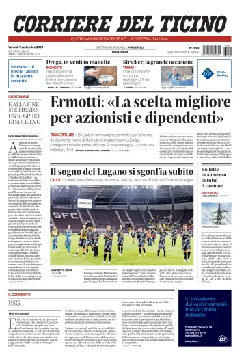 Corriere del Ticino - 1 Sep 2023