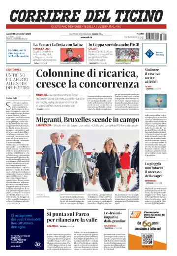 Corriere del Ticino - 18 Sep 2023